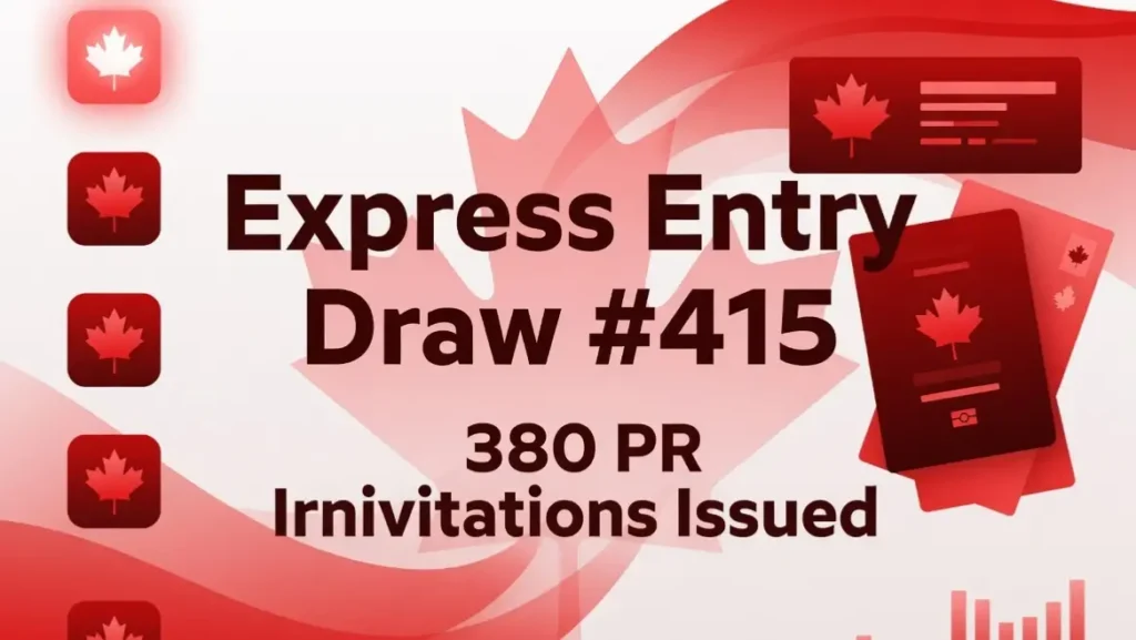 Express Entry Draw 415 Express Entry Draw #415: Canada Sends 380 Invitations in May’s First PNP Round