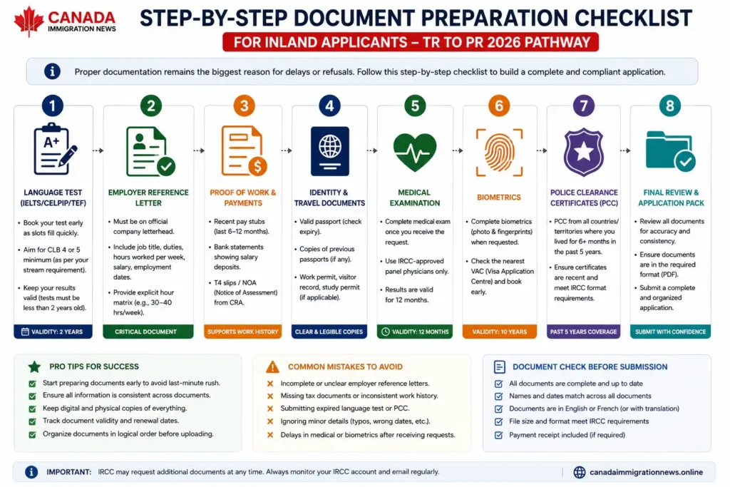 Step by Step Document Preparation Checklist for Inland Applicants Step by Step Document Preparation Checklist for Inland Applicants